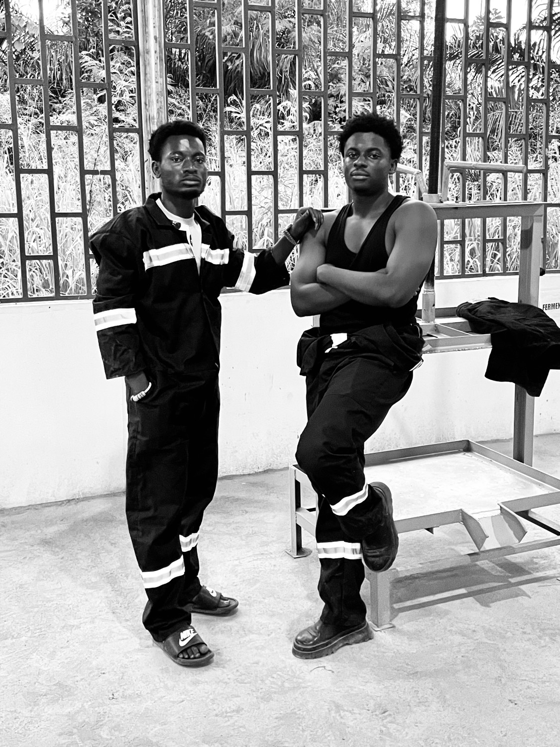 MelDAK Agro founders Michael Ofori and Moses Ocansey at the MelDAK Agro site